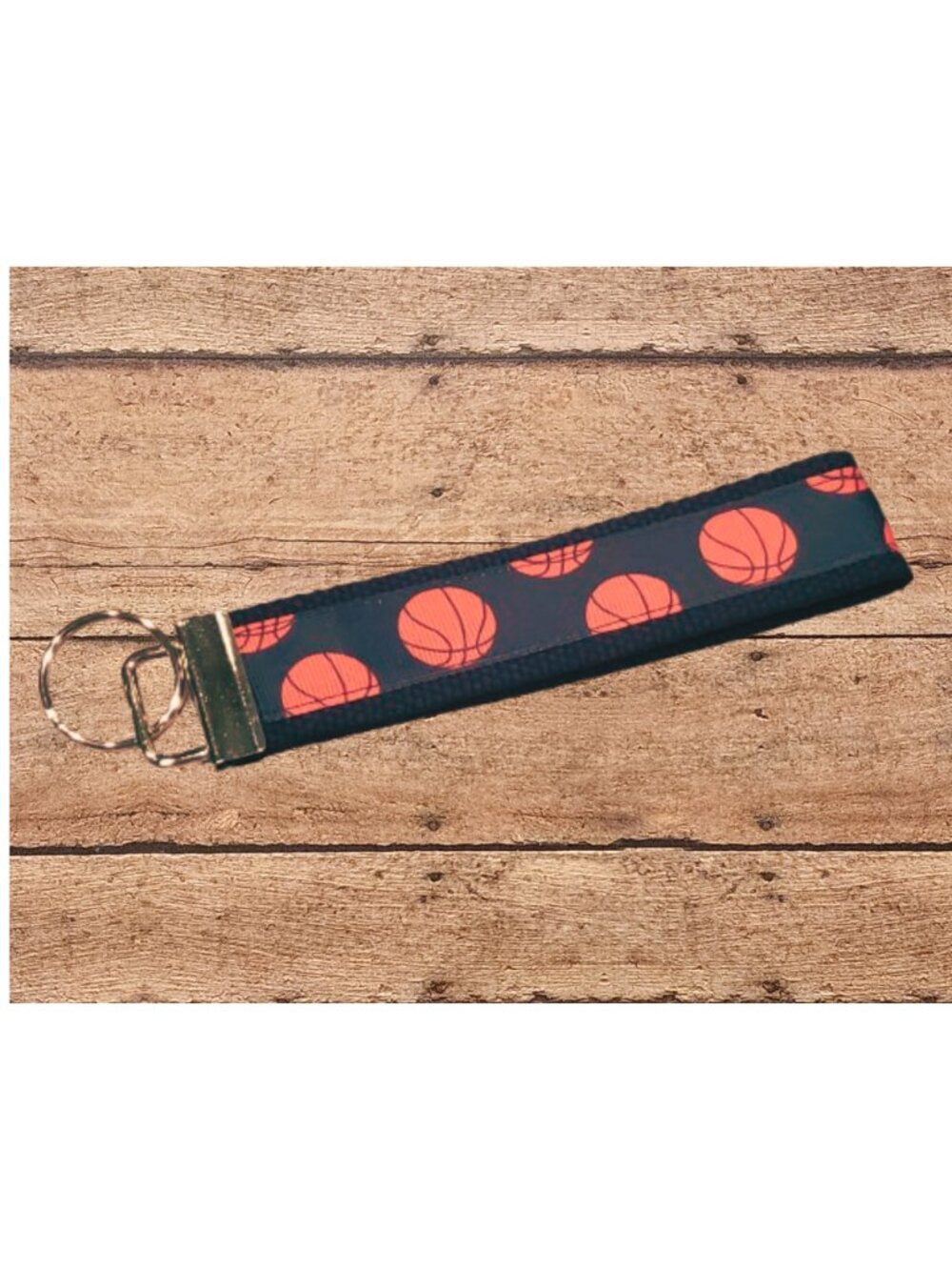 Basketball Wristlet Keyfob / Keychain